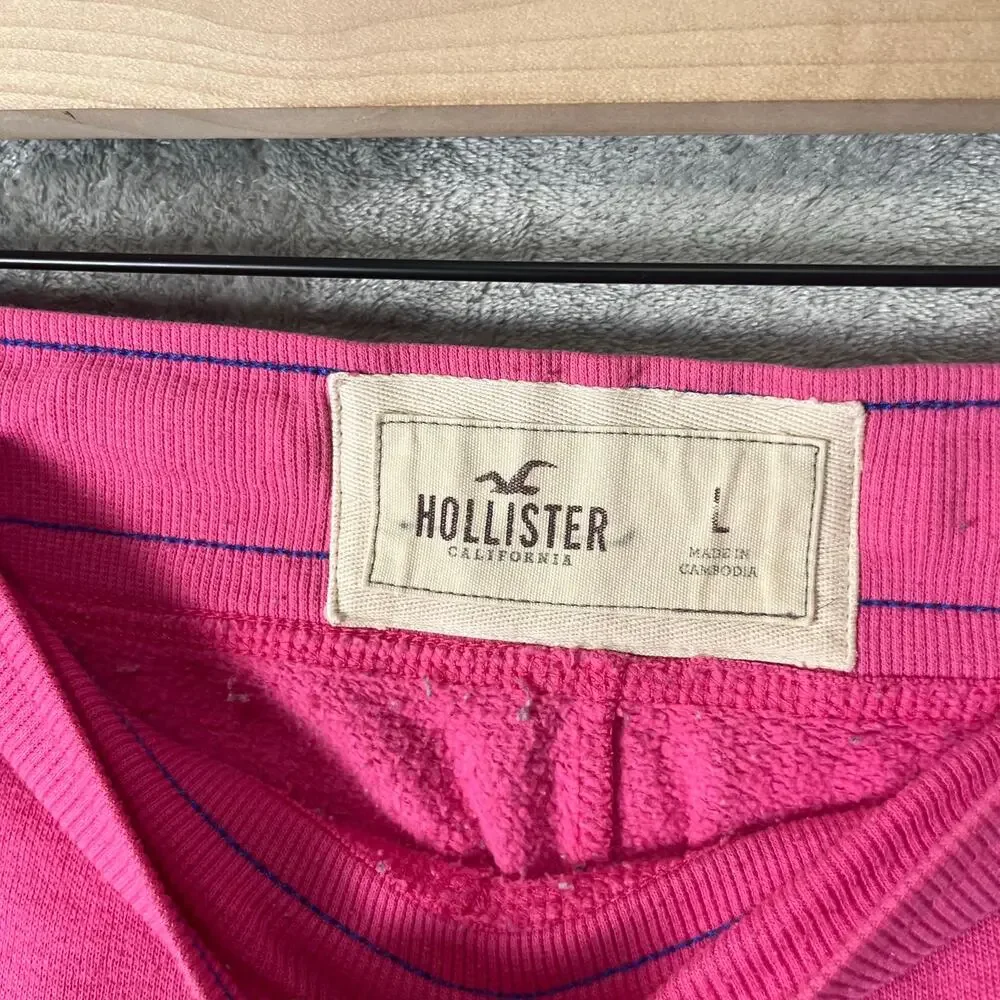 Vintage Hollister Surf Relay Pink Low Rise Sweatpants Y2K Baddie Pink‎ Lounge LG